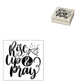Tampons Encreurs Citation religieuse chrétienne Monter et Prier Noi (Tamponné)