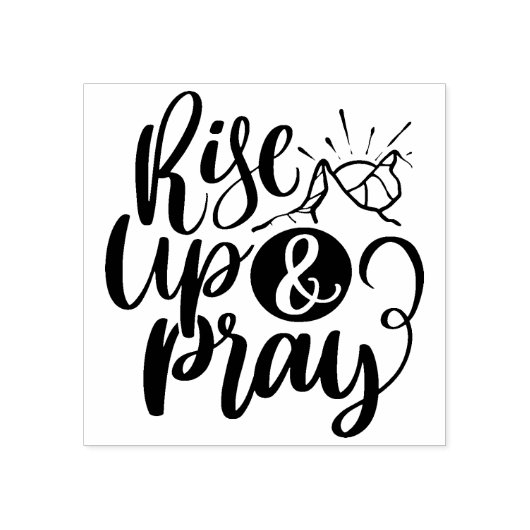 Tampons Encreurs Citation religieuse chrétienne Monter et Prier Noi (Impression)