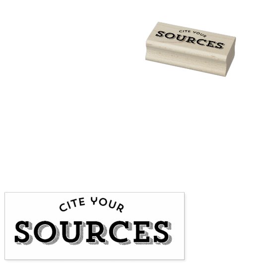Tampons Encreurs Citer l'estampille de vos sources (Tamponné)