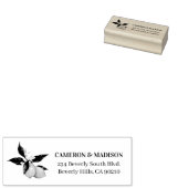 Tampons Encreurs Citrons Peints À La Main Avec Mariage Fleur (Tamponné)