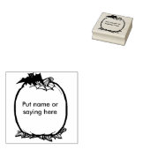 Tampons Encreurs Citrouille et blanc de batte 2 illustration timbre (Tamponné)