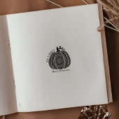 Tampons Encreurs Citrouille moderne Mandala Custom Ex Librairies, L