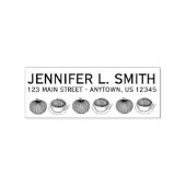 Tampons Encreurs Citrouille Spice Latte Coffee Automne Adresse Auto (Impression)