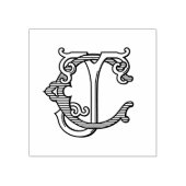 Tampons Encreurs CJ Initiales JC Monogramme Mariage d'encre en caou (Impression)