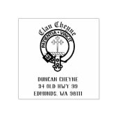 Tampons Encreurs Clan Cheyne Crest Badge personnalisable en caoutch (Impression)