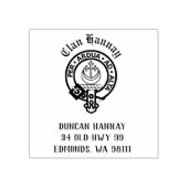 Tampons Encreurs Clan Hannay Crest Badge personnalisable Timbre en  (Impression)
