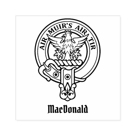 Tampons Encreurs Clan MacDonald du Timbre en caoutchouc de Keppoch (Impression)