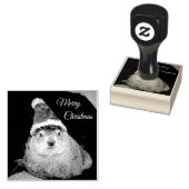 Tampons Encreurs Clara Claus Groundhog Timbre en caoutchouc de Noël (Tamponné)