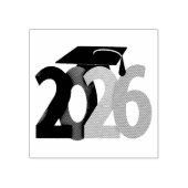Tampons Encreurs Classe Grey, Black and Silver de 2026 Graduation (Impression)