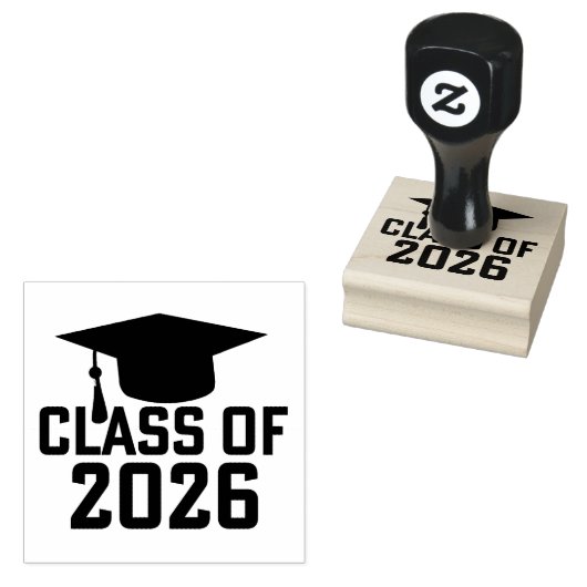 Tampons Encreurs Classe Letterman de 2026 Graduation (Tamponné)