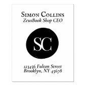 Tampons Encreurs Classic ExLibris Monogrammes Livres Adresse de ret (Impression)