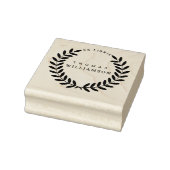 Tampons Encreurs Classic Laurel Wreath Nom personnalisé Ex Libris L (Tampon)