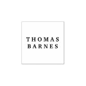 Tampons Encreurs Classic Minimalist Plain Elegant Ajouter un nom (Impression)