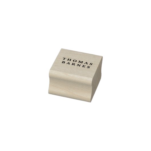 Tampons Encreurs Classic Minimalist Plain Elegant Ajouter un nom (Tampon)