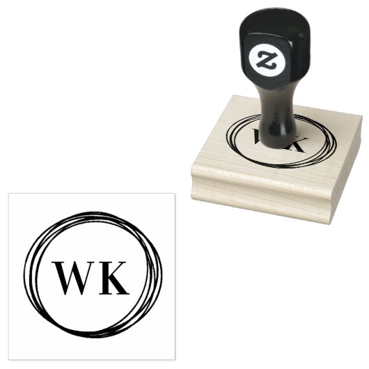 Tampons Encreurs Classic Monogram Logo Business (Tamponné)