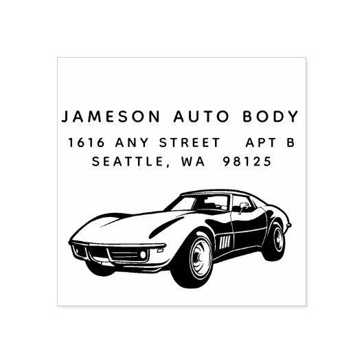 Tampons Encreurs Classic Sports Car Rubber Stamp (Impression)