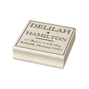 Tampons Encreurs Classic Styled Adresse de retour Art Timbre