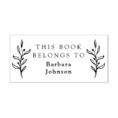 Tampons Encreurs Classique Feuilles Simple La Bibliothèque De Nom P (Impression)