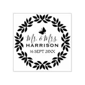 Tampons Encreurs Classique M. & Mme Mariage Date (Impression)