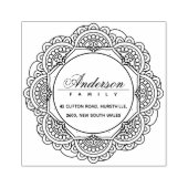 TAMPONS ENCREURS CLASSY ORNATE PERSONNALISÉ NOM DE FAMILLE RENVOI A (Impression)
