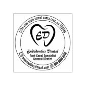 Tampons Encreurs Clinique dentaire Teeth Heart Branding (Impression)