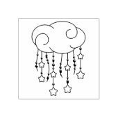 Tampons Encreurs Cloud Beads Stars Baby shower mobile (Impression)