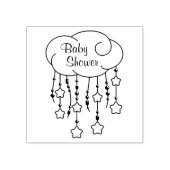 Tampons Encreurs Cloud Beads Stars Baby shower mobile (Impression)