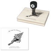 Tampons Encreurs Coastal Boutique Logo Shell Illustration (Tamponné)