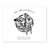 Tampons Encreurs Coastal Oyster Illustration Rubber Stamp (Impression)