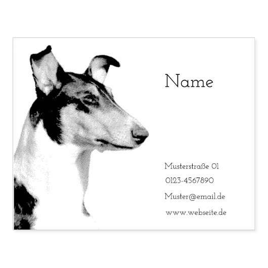 Tampons Encreurs Coated Collie Blanchet (Impression)