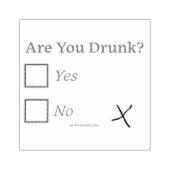 Tampons Encreurs Cochez les cases SlipperyJoe's Are You Drunk marte (Impression)