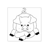 Tampons Encreurs Cochon mignon avec Timbre en caoutchouc de la queu (Impression)