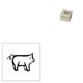 Tampons Encreurs Cochon / Porc Étiquette Menu Sélection Coupe propr (Tamponné)