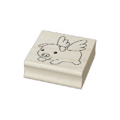 Tampons Encreurs Cochon volant, cochon avec ailes (Tampon)