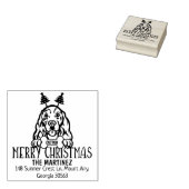 Tampons Encreurs Cocker Spaniel Chien Christmas Adresse de retour (Tamponné)