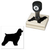 Tampons Encreurs Cocker Spaniel Chien Silhouette Timbre en Caoutcho (Tamponné)