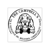 Tampons Encreurs Cocker Spaniel Custom Family Adresse de retour (Impression)