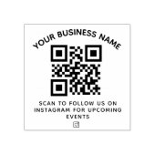 Tampons Encreurs Code QR d'entreprise et Sticker circulaire de text (Impression)