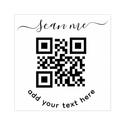 Tampons Encreurs Code QR et bloc de texte personnalisé (Impression)