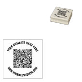 Tampons Encreurs Code QR et texte personnalisé Timbre en caoutchouc (Tamponné)