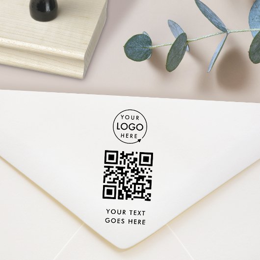 Tampons Encreurs Code QR | Logo d'entreprise Moderne Professionnel