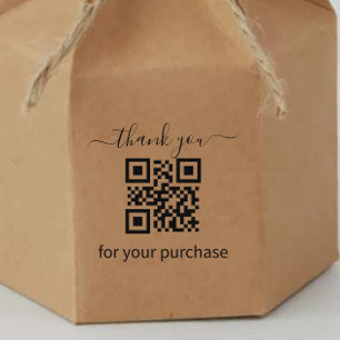 Tampons Encreurs Code QR merci pour votre achat