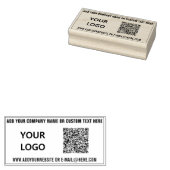 Tampons Encreurs Code QR personnalisé Info Logo Timbre en caoutchou (Tamponné)