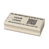 Tampons Encreurs Code QR personnalisé Info Logo Timbre en caoutchou (Tampon)