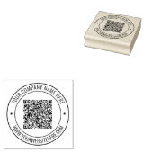 Tampons Encreurs Code QR personnalisé Info Nom Site Web Entreprise (Tamponné)