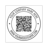 Tampons Encreurs Code QR personnalisé Info Nom Site Web Entreprise (Impression)