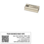 Tampons Encreurs Code QR personnalisé Nom Info Adresse Timbre en ca (Tamponné)