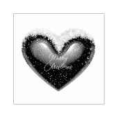 Tampons Encreurs Coeur à neige coutume Noël (Impression)