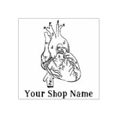 Tampons Encreurs Coeur anatomique personnalisé Caoutchouc pour peti (Impression)