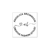 Tampons Encreurs Coeur de lettres manuscrites (Impression)